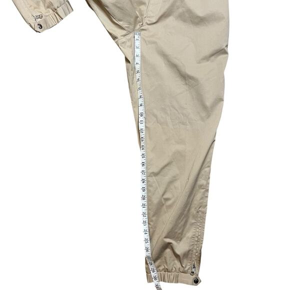 Moncler Gabardine Basic Stretch Drawstring Pants Tan Size 48 IT/US 32 - Picture 5 of 16